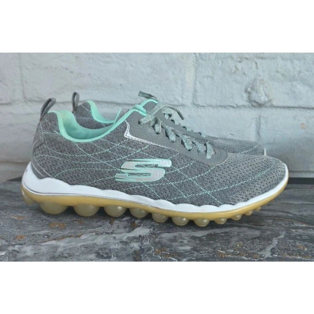 Skechers Skech-Air Infinity Women's Cross Training Shoes Grey Mint 12211 SZ 7